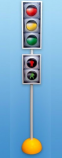 Модель транспортного светофора (три сигнала) с пешеходным переходом (стойка, основание) и магнитными элементами РНЦ-524 - Оборудование для детских садов "УльтРРа", Екатеринбург